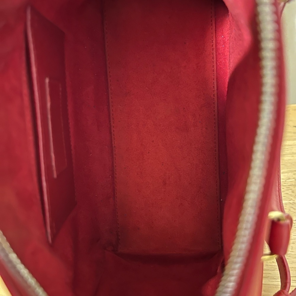 Yves St. Laurent Red Duffle Bag - Picture 12 of 13